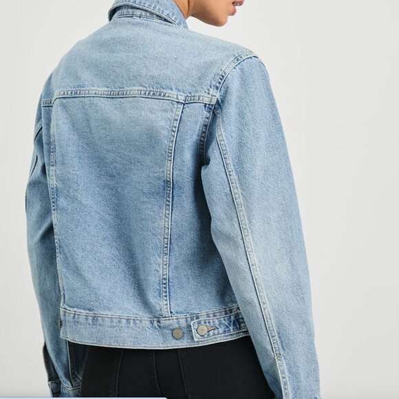 REDUCED! NWT RAILS Denim Jean Jacket - The Mulholland in Original Blue SzXL - Picture 2 of 10